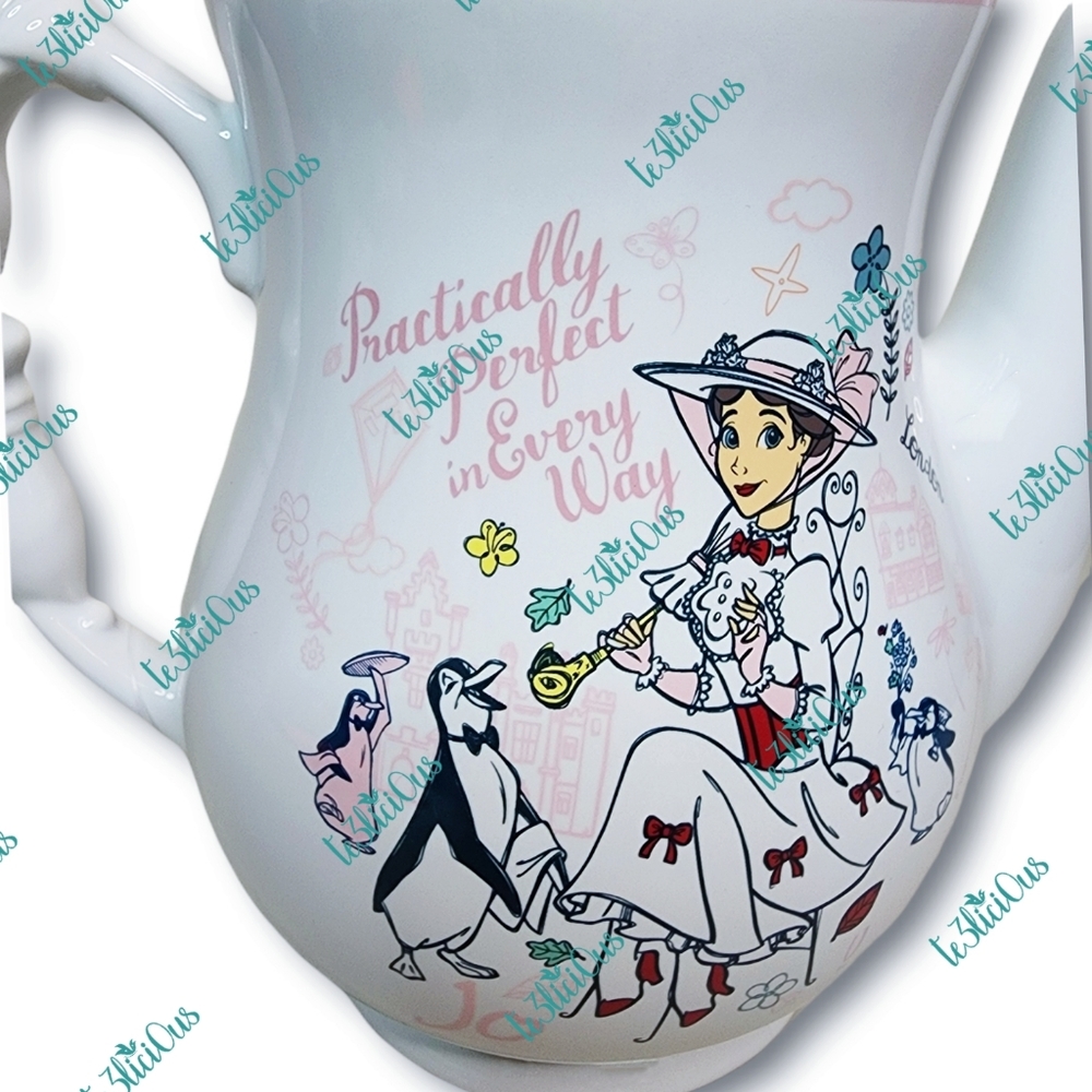 DISNEY PARKS MARY POPPINS TEAPOT - Picture 4 of 9